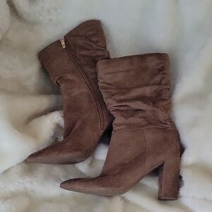 MARC FISHER Brown Slouchy Women's Boots.